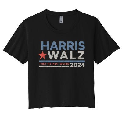 Harris | Walz | 2024 | Kamala Harris | Tim Walz | Not Weird Women's Crop Top Tee