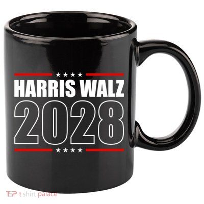 Harris Waltz 2028 Kamala Harris 2028 Tim Waltz For President Cool Gift 11oz C Handle Ceramic Mug