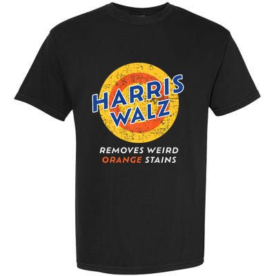 Harris Walz 2024 Waltz Removes Weird Orange Stains Garment-Dyed Heavyweight T-Shirt