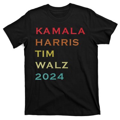 Harris Walz 2024 Kamala Harris 2024 Tim Walz 2024 Usa Fla T-Shirt