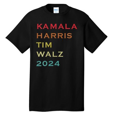 Harris Walz 2024 Kamala Harris 2024 Tim Walz 2024 Usa Fla Tall T-Shirt