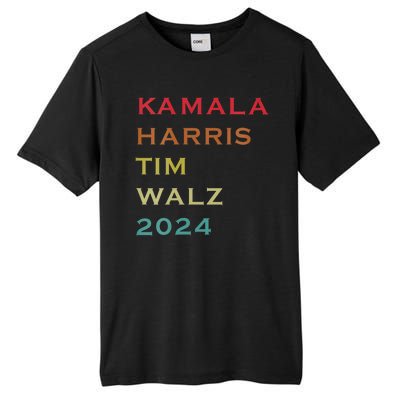 Harris Walz 2024 Kamala Harris 2024 Tim Walz 2024 Usa Fla Tall Fusion ChromaSoft Performance T-Shirt