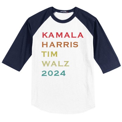 Harris Walz 2024 Kamala Harris 2024 Tim Walz 2024 Usa Fla Baseball Sleeve Shirt