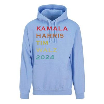 Harris Walz 2024 Kamala Harris 2024 Tim Walz 2024 Usa Fla Unisex Surf Hoodie