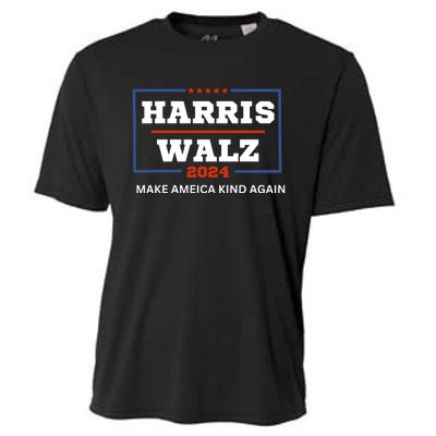 Harris Walz 2024 Make America Kind Again Harris Waltz Quote Cooling Performance Crew T-Shirt