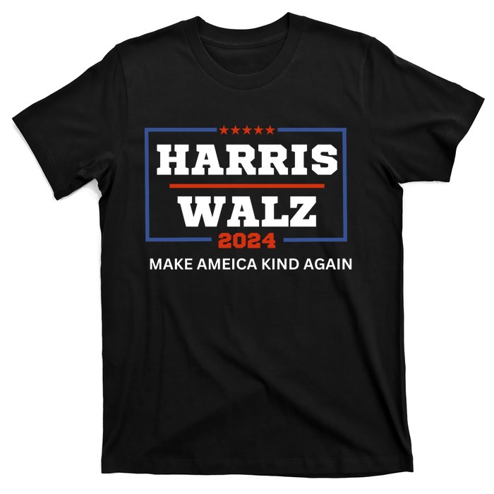 Harris Walz 2024 Make America Kind Again Harris Waltz Quote T-Shirt