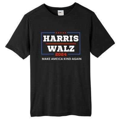 Harris Walz 2024 Make America Kind Again Harris Waltz Quote Tall Fusion ChromaSoft Performance T-Shirt