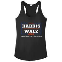 Harris Walz 2024 Make America Kind Again Harris Waltz Quote Ladies PosiCharge Competitor Racerback Tank