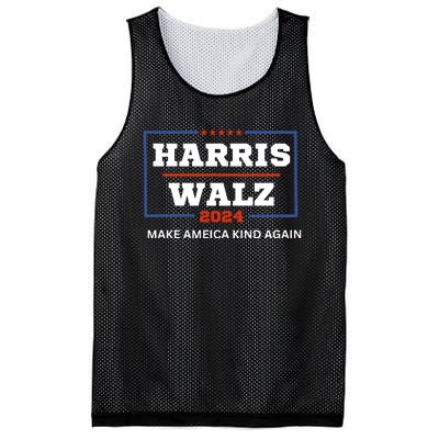 Harris Walz 2024 Make America Kind Again Harris Waltz Quote Mesh Reversible Basketball Jersey Tank