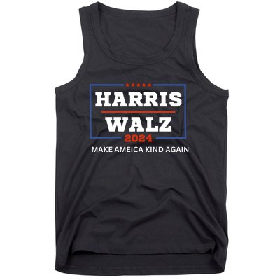 Harris Walz 2024 Make America Kind Again Harris Waltz Quote Tank Top