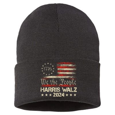 Harris Waltz 2024 Election Kamala Harris Tim Waltz 2024 Sustainable Knit Beanie