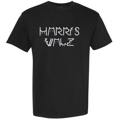 Harris Waltz 2024 Election Funny Cat Kamala Harris Tim Walz Garment-Dyed Heavyweight T-Shirt