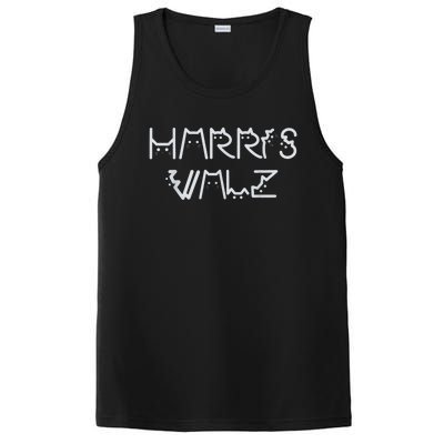 Harris Waltz 2024 Election Funny Cat Kamala Harris Tim Walz PosiCharge Competitor Tank