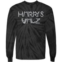 Harris Waltz 2024 Election Funny Cat Kamala Harris Tim Walz Tie-Dye Long Sleeve Shirt