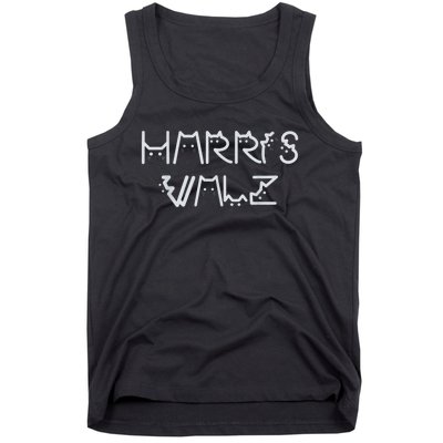 Harris Waltz 2024 Election Funny Cat Kamala Harris Tim Walz Tank Top