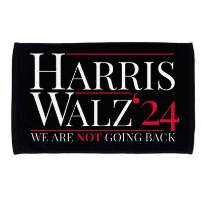 Harris Walz 2024 We Are Not Going Back Microfiber Hand Towel