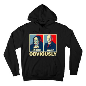 Harris Waltz 2024 Obviously Tim Walz Kamala Harris 2024 Hoodie