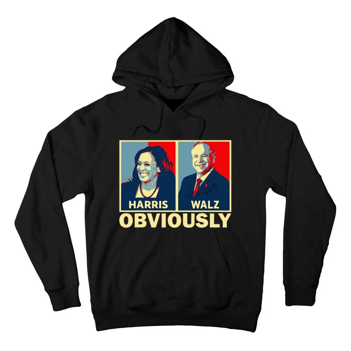 Harris Waltz 2024 Obviously Tim Walz Kamala Harris 2024 Hoodie