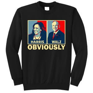 Harris Waltz 2024 Obviously Tim Walz Kamala Harris 2024 Sweatshirt