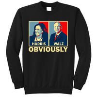 Harris Waltz 2024 Obviously Tim Walz Kamala Harris 2024 Sweatshirt