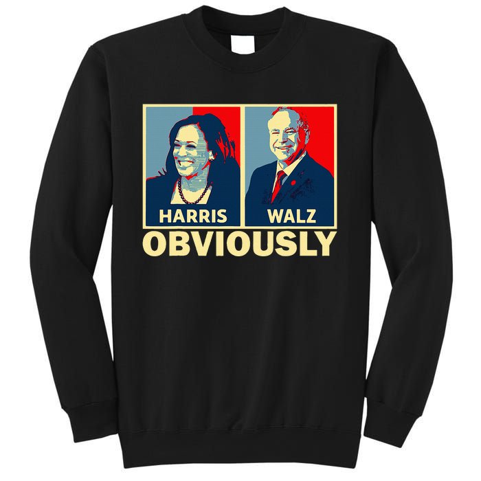 Harris Waltz 2024 Obviously Tim Walz Kamala Harris 2024 Sweatshirt