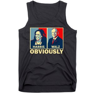 Harris Waltz 2024 Obviously Tim Walz Kamala Harris 2024 Tank Top