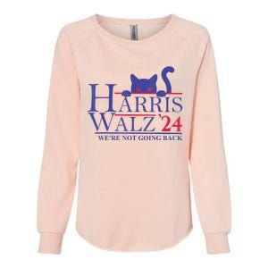 Harris Waltz 2024 WeRe Not Going Back Funny Cat Lady Womens California Wash Sweatshirt