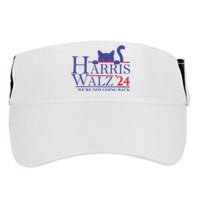 Harris Waltz 2024 WeRe Not Going Back Funny Cat Lady Adult Drive Performance Visor