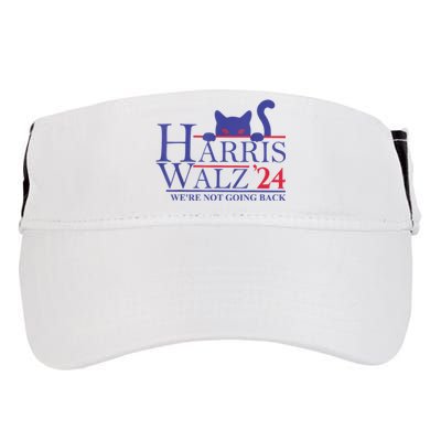 Harris Waltz 2024 WeRe Not Going Back Funny Cat Lady Adult Drive Performance Visor