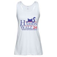 Harris Waltz 2024 WeRe Not Going Back Funny Cat Lady Ladies Essential Flowy Tank