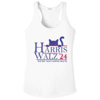 Harris Waltz 2024 WeRe Not Going Back Funny Cat Lady Ladies PosiCharge Competitor Racerback Tank