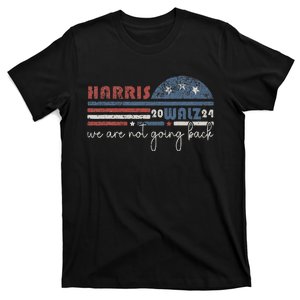 Harris Waltz 2024 Were Not Going Back Retro T-Shirt