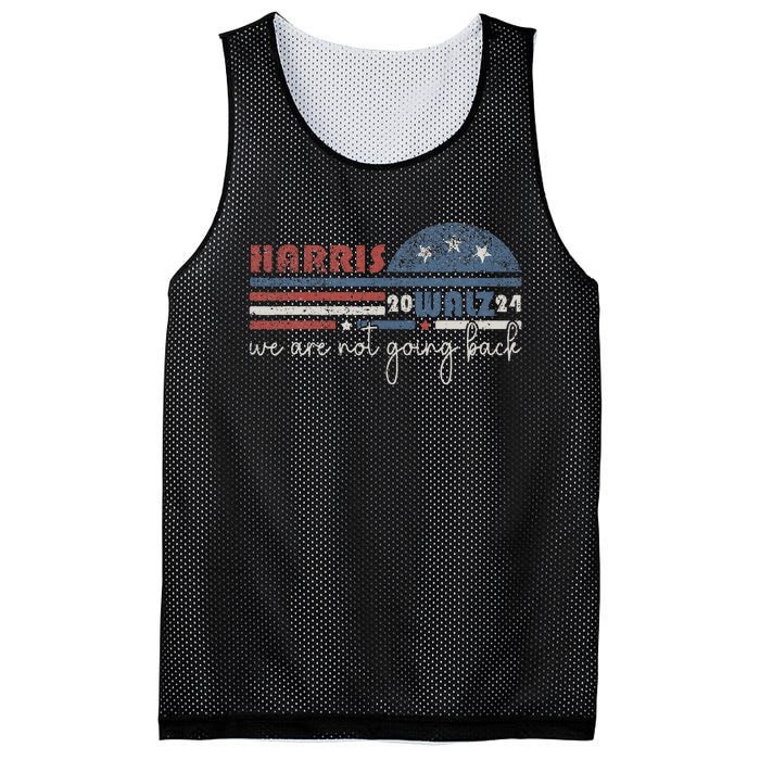 Harris Waltz 2024 Were Not Going Back Retro Mesh Reversible Basketball Jersey Tank