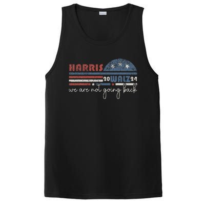 Harris Waltz 2024 Were Not Going Back Retro PosiCharge Competitor Tank