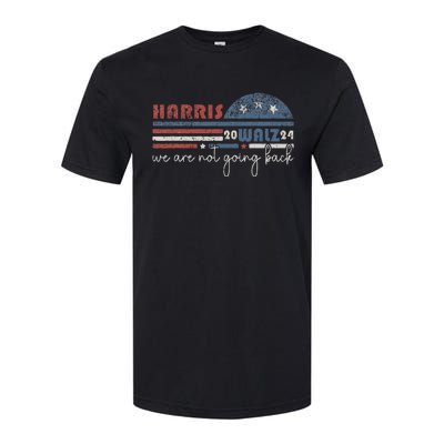 Harris Waltz 2024 Were Not Going Back Retro Softstyle CVC T-Shirt