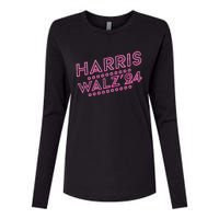 Harris Walz 2024 President Election Womens Cotton Relaxed Long Sleeve T-Shirt