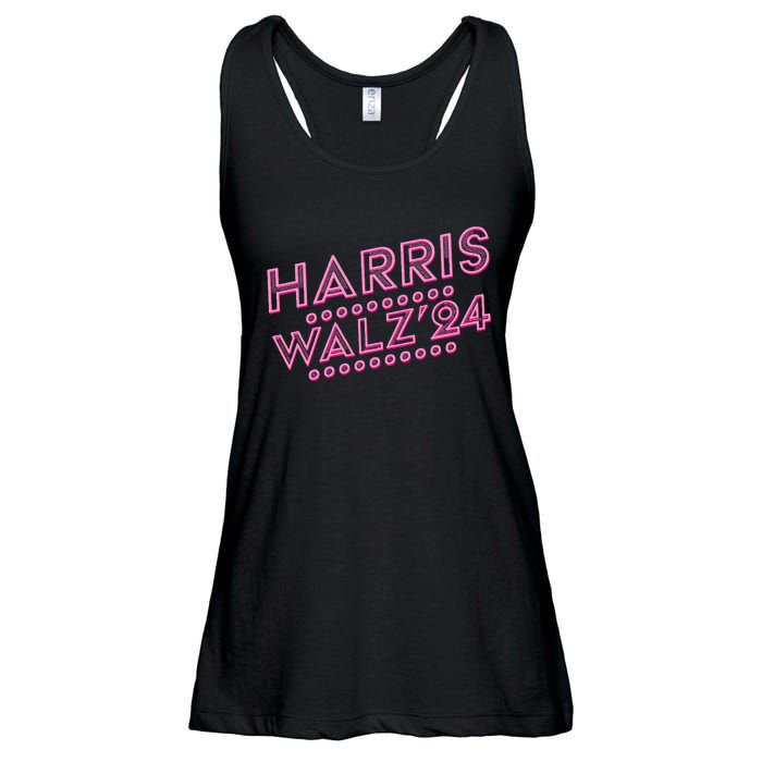 Harris Walz 2024 President Election Ladies Essential Flowy Tank