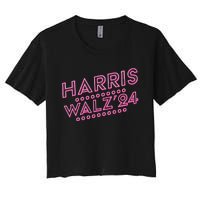 Harris Walz 2024 President Election Women's Crop Top Tee