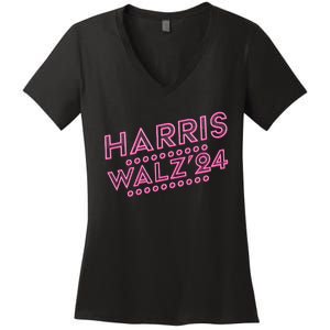 Harris Walz 2024 President Election Women's V-Neck T-Shirt