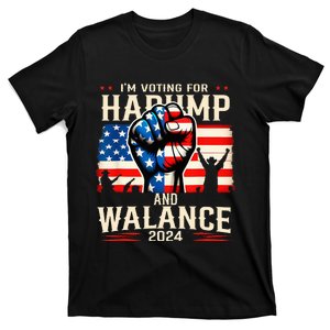 Harump Wallace 2024 Harris Trump Walz Vance T-Shirt