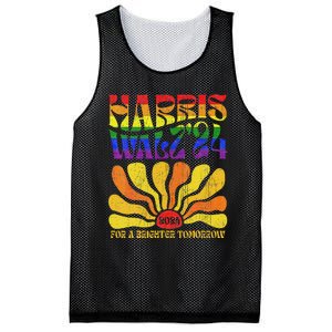 Harris Walz 2024 Election Lgbt Harris Walz Walzt Retro Mesh Reversible Basketball Jersey Tank