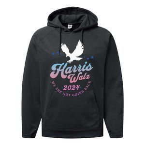 Harris Walz 2024 Election Vote Blue Kamala Walz 2024 Performance Fleece Hoodie