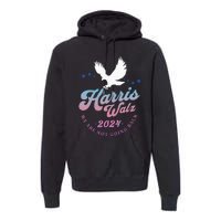 Harris Walz 2024 Election Vote Blue Kamala Walz 2024 Premium Hoodie