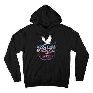 Harris Walz 2024 Election Vote Blue Kamala Walz 2024 Tall Hoodie