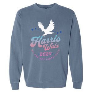 Harris Walz 2024 Election Vote Blue Kamala Walz 2024 Garment-Dyed Sweatshirt