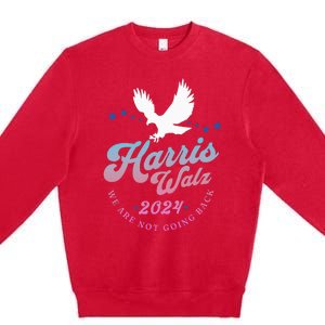 Harris Walz 2024 Election Vote Blue Kamala Walz 2024 Premium Crewneck Sweatshirt