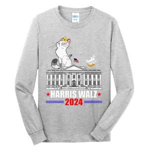 Harris Walz 2024 President Election Tall Long Sleeve T-Shirt