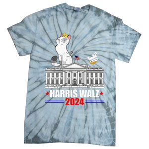 Harris Walz 2024 President Election Tie-Dye T-Shirt