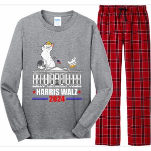 Harris Walz 2024 President Election Long Sleeve Pajama Set