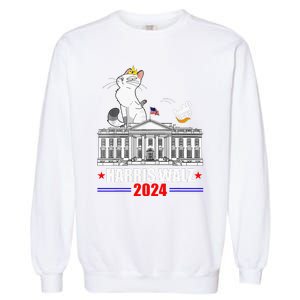 Harris Walz 2024 President Election Garment-Dyed Sweatshirt